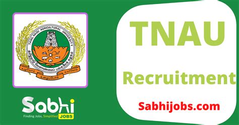 TNAU Recruitment 2024 | Latest Vacancy @ Tnau.ac.in