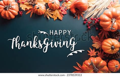 Thanksgiving Autumn Decoration Concept Made Autumn Stock Photo 2378539313 | Shutterstock