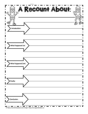 Recount Template | Recount writing, Writing introductions, Writing templates