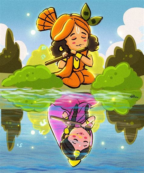 Cute Beautiful Radha Krishna Serial Cartoon Images - kanariyareon