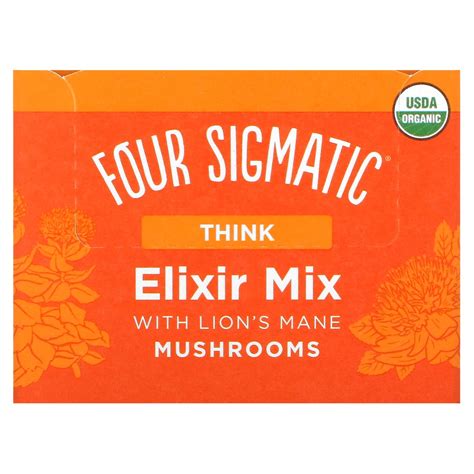 Four Sigmatic, Four Sigmatic, Mushroom Elixir Mix with Lion's Mane, 20 ...