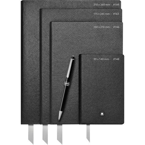 Montblanc Fine Stationery Notebook #146 Black, lined | Carollinum