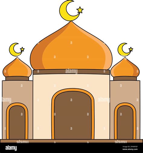 Mosque Cartoon Colored Clipart Illustration Stock Vector Image & Art - Alamy