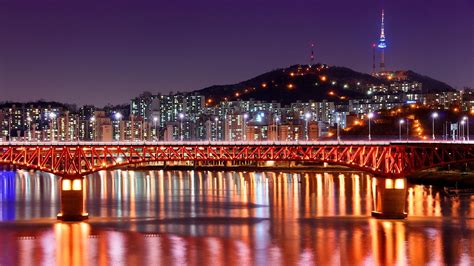 Mt. Namsan, N Seoul Tower and Seongsu Bridge, Seoul. | Tumblr ...