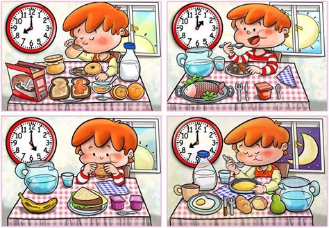 Desayuno, comida, merienda, cena (Paraninfo) | Almuerzos para niños ...