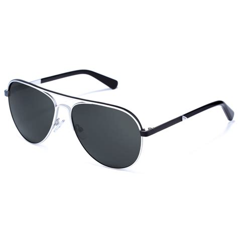 Aviator Polarized Sunglasses for Men Stainless Steel Frame with Handcr ...