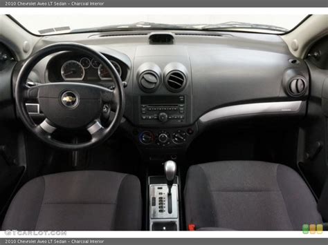 Charcoal Interior Dashboard for the 2010 Chevrolet Aveo LT Sedan #98349636 | GTCarLot.com