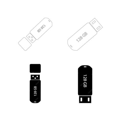 Premium Vector | Usb logo vector