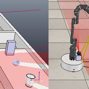 a-top) the LIDAR sensor identifies the object and the palm sensor does ...