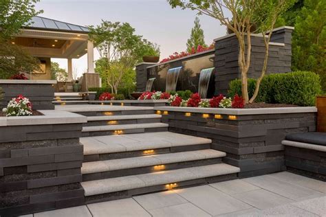 Graphix - Garden and Retaining Walls | Techo-Bloc | Modern backyard landscaping, Backyard patio ...