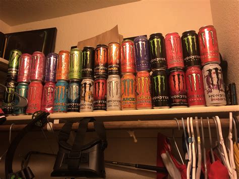 my monster can collection! : r/energydrinks