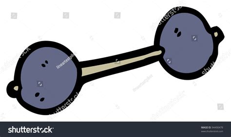 Barbell Cartoon Stock Illustration 94490479 - Shutterstock