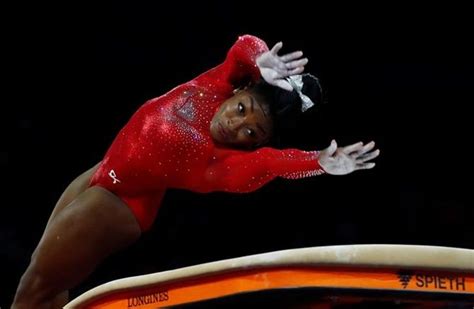 Biles wins vault gold to tie Worlds medal record - Rediff Sports