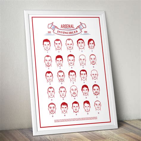 Arsenal Invincibles Squad — Kieran Carroll Design