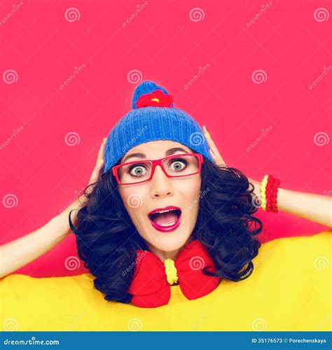 Funny Screaming Girl Stock Photos - Image: 35176573