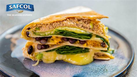 Tuna tortilla wrap stack - an easy family snack or meal - Seafood Experts