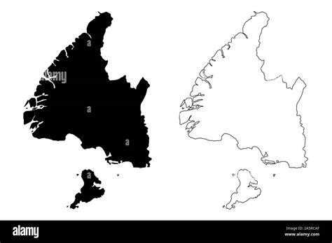 Southland Region (Regions of New Zealand, South Island) map vector illustration, scribble sketch ...