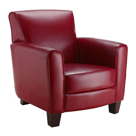 Red Leather Club Chair - Design Ideas