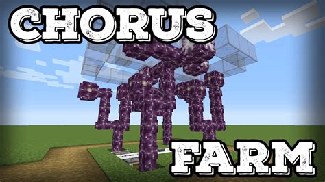 Minecraft Tutorial - Chorus Farm - Simple - Tons of Flowers!(Minecraft ...