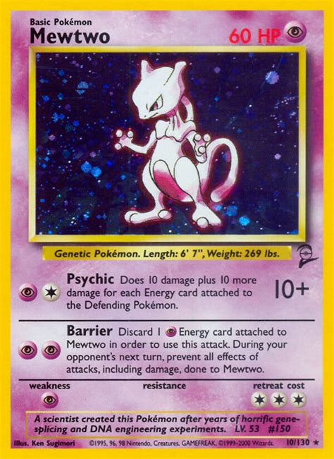 Mewtwo · Base Set 2 (B2) #10 ‹ PkmnCards