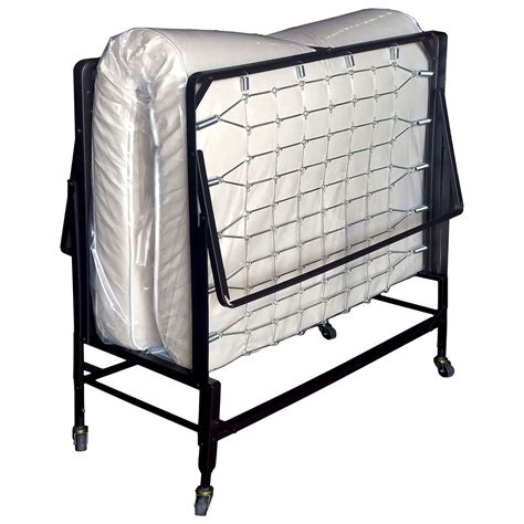 Metal Rollaway Folding Bed with 39 Inch Mattress and Casters, Black ...