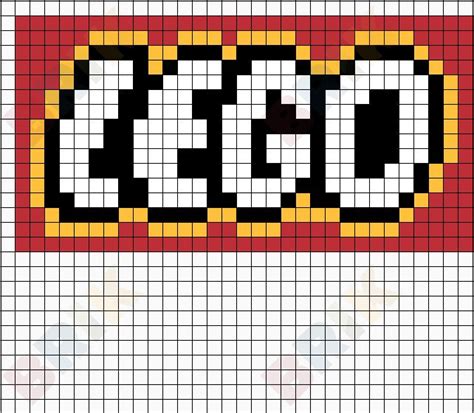 Lego Logo | Pixel art, Pixel art templates, Pixel art design