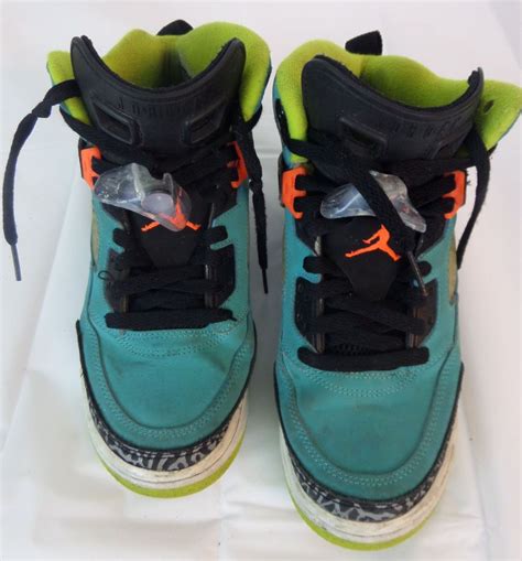 Air Jordan Green Shoes Sneakers 317321-317 Spizike GS Dusty 5.5 Y Youth ...