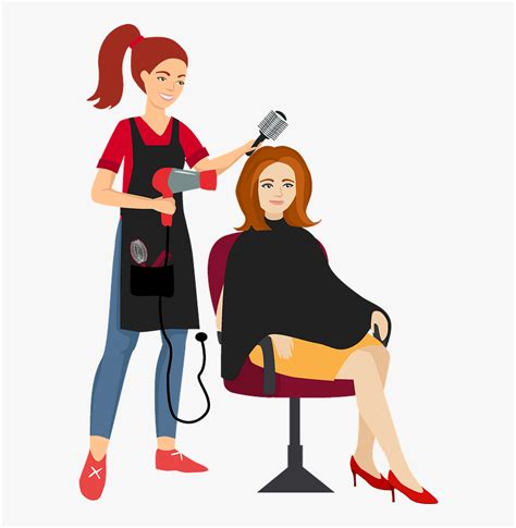 Hairdresser Clipart - Cartoon, HD Png Download - kindpng