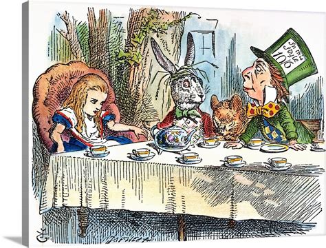 Alice's Mad-Tea Party, 1865, Alice's Adventures in Wonderland Wall Art, Canvas Prints, Framed ...