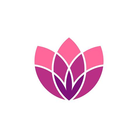 Lotus or Lily Flower Decorative Logo Template Illustration Design ...