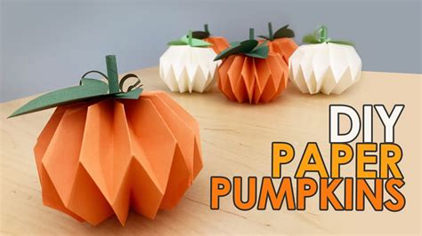 DIY Paper Pumpkin | How to Make a Paper Pumpkin | Paper Crafts 3D Pumpkin | Origami Pumpkin ...