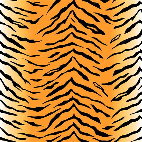 Premium Vector | Tiger skin texture seamless pattern animal printvector illustration in flat style