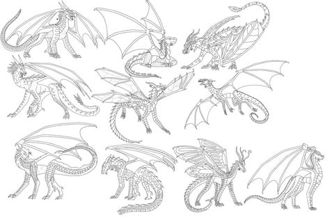 Free to use Wings of Fire bases (OLD) by Jaguar24 on DeviantArt