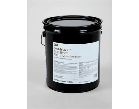 3M Scotch-Weld 1838 Green Two-Part Epoxy Adhesive, Base & Accelerator (B/A), 1 gal Kit ...