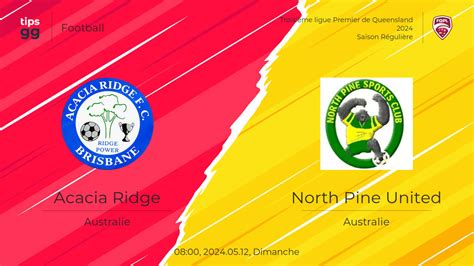 Regardez Acacia Ridge vs North Pine United 2024.05.12 – Diffusions en direct | Football | Tips.GG