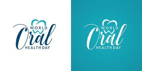 World Oral Health Day Typographic Logo Designs 2042940 Vector Art at Vecteezy