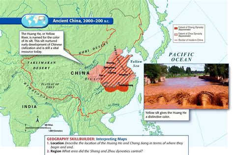 Ancient China, 2000-200 B.C. | Ancient world maps, Ancient china, Ancient maps