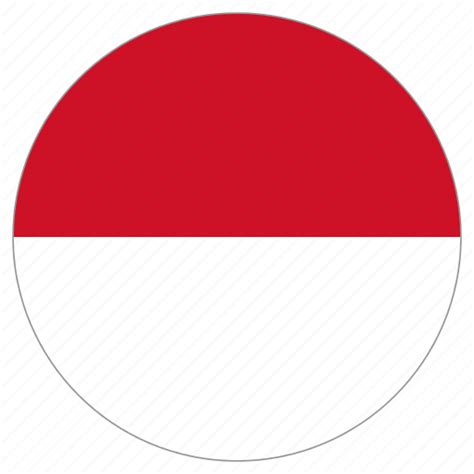 Circle, country, flag, indonesia icon - Download on Iconfinder