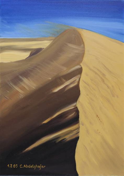 Dune of sand Painting by Claudia Luethi alias Abdelghafar | Saatchi Art