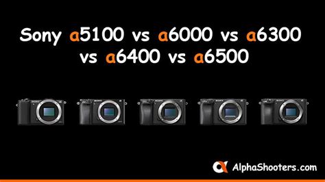 Sony a5100 vs a6000 vs a6300 vs a6400 vs a6500 - Which to Buy?