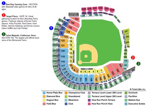 Minnesota Twins Target Field Seating Chart | Brokeasshome.com