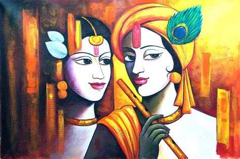 [View 39+] Oil Painting Images Of Lord Krishna