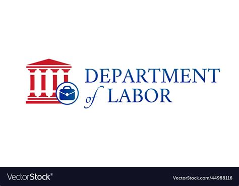 Us department of labor icon Royalty Free Vector Image