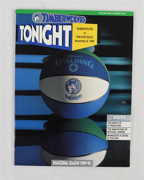 Lot Detail - Minnesota Timberwolves 1989 Inaugural Season Program