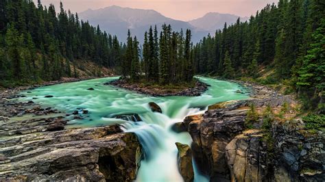 Stream, Nature, Wilderness, National Park Of Canada, - Jasper National Park Canada Waterfall ...