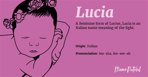 Lucia Name Meaning, Origin, Popularity, Girl Names Like Lucia - Mama Natural