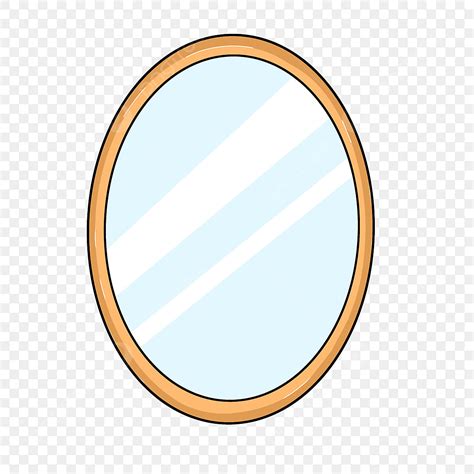 Oval Mirror Clipart Transparent PNG Hd, Oval Yellow Mirror Clip Art, Mirror Clipart, Mirror ...