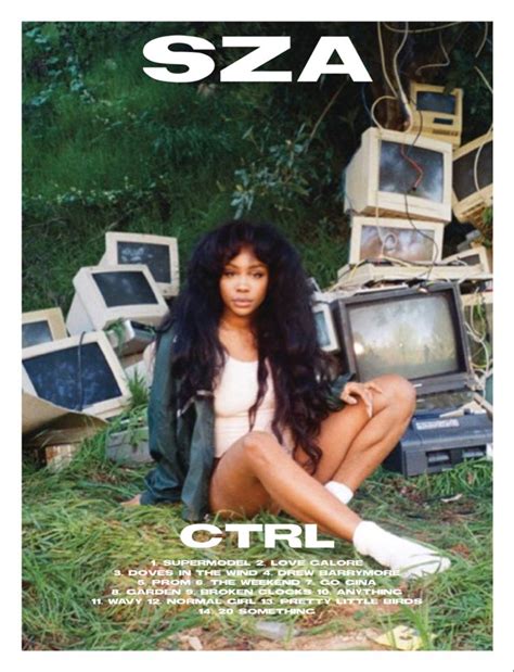 SZA CTRL Album Poster | Music Poster Design