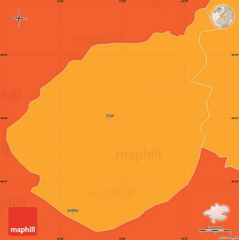 Political Simple Map of Steyr