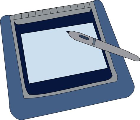 Free Vector Tablet Clip Art - Graphics Tablet Clipart - (958x822) Png Clipart Download